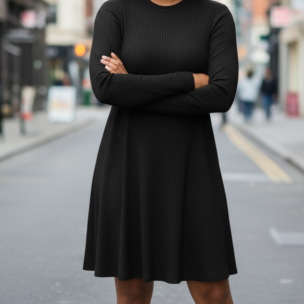 Old Navy Knit Dress, large,black